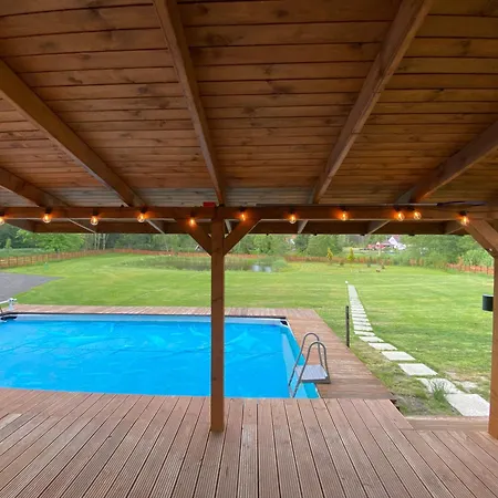 Casa de Férias Drewniana Ostoja, Jacuzzi, Sauna, Basen - Na Wylacznosc *